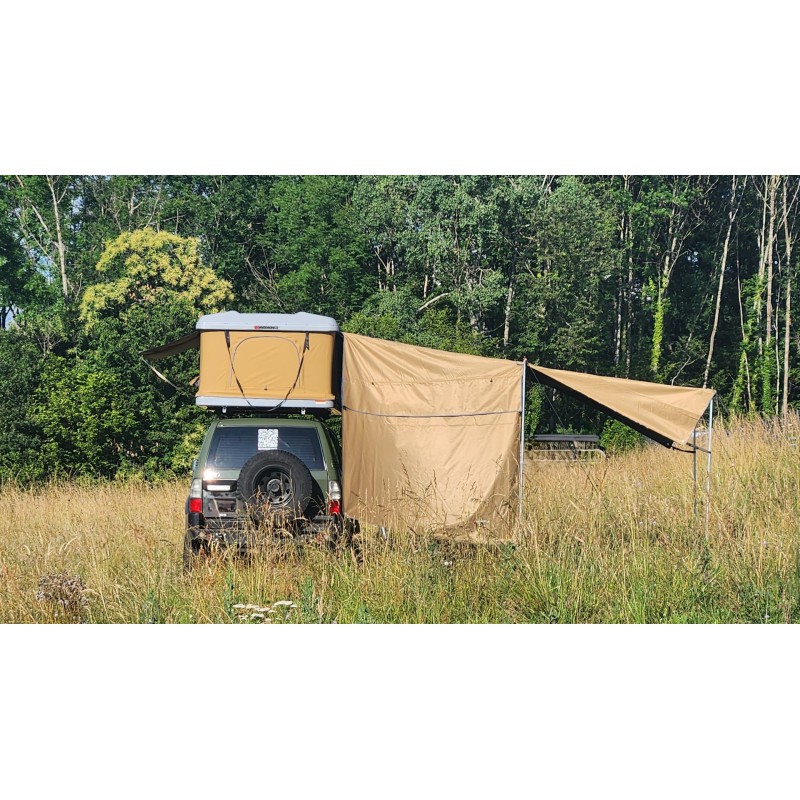 Guscio Duro Tenda da Tetto Tundra 160 x 210 cm CON portello per il tubo